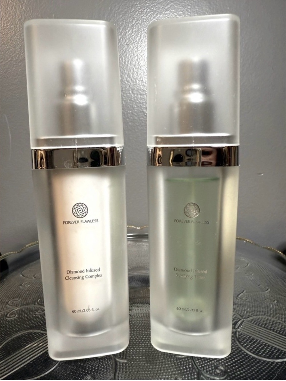 2 products Forever Flawless: Diamond Infused Cleansing Complex & Diamond Infused